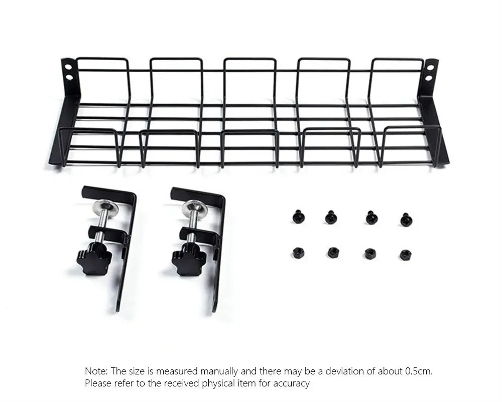 Under Table Storage Rack in Metal