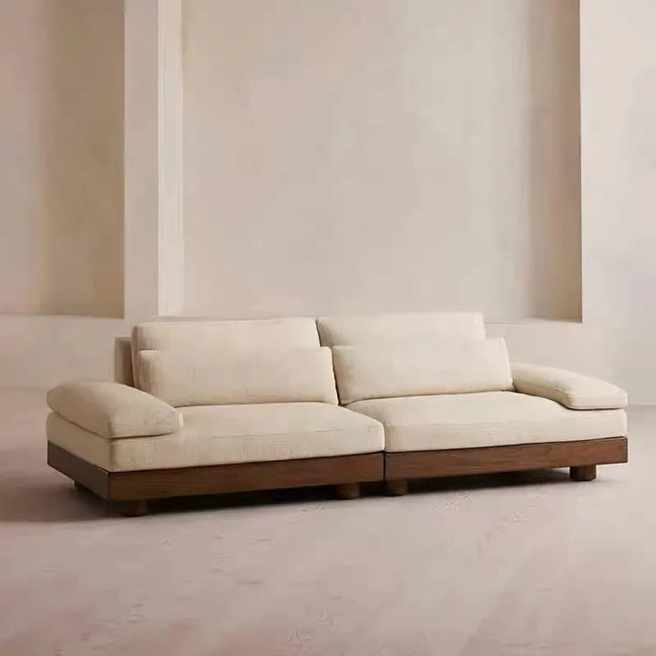 Simple modern small minimalist wood sofa