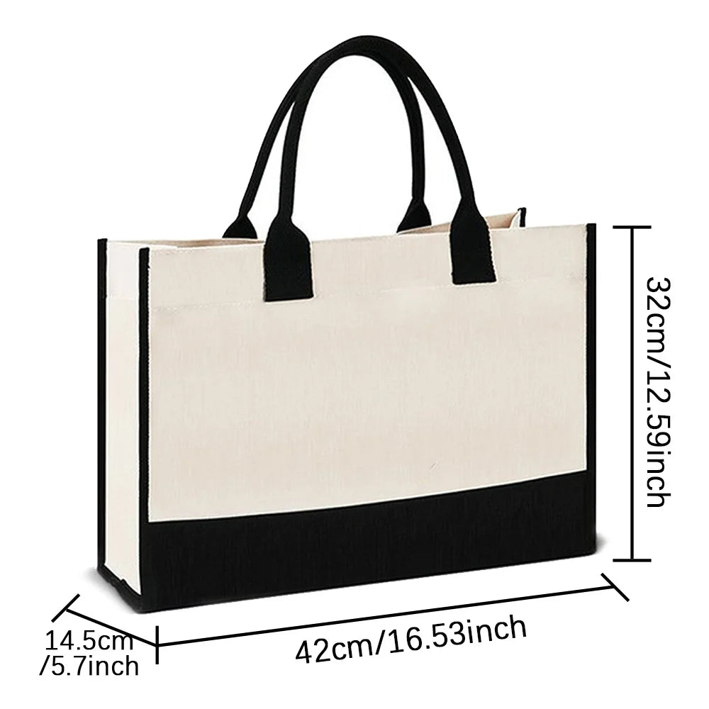 women's tote bag White jute