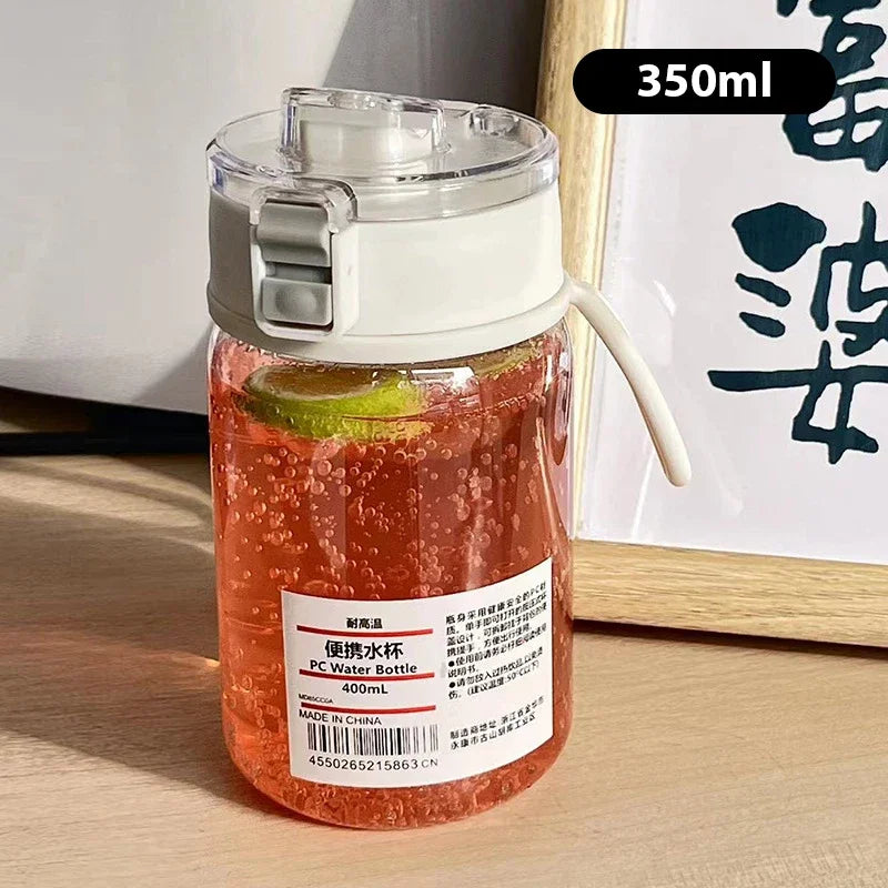 Portable Transparent Kawaii Water Bottle