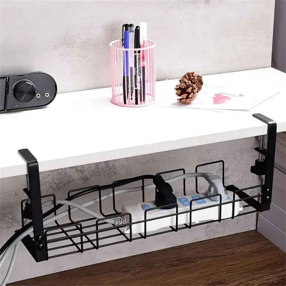 Under Table Storage Rack in Metal