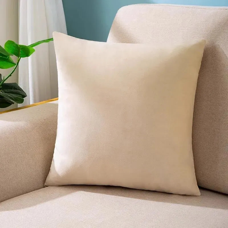 Velvet Burnt Throw Pillow