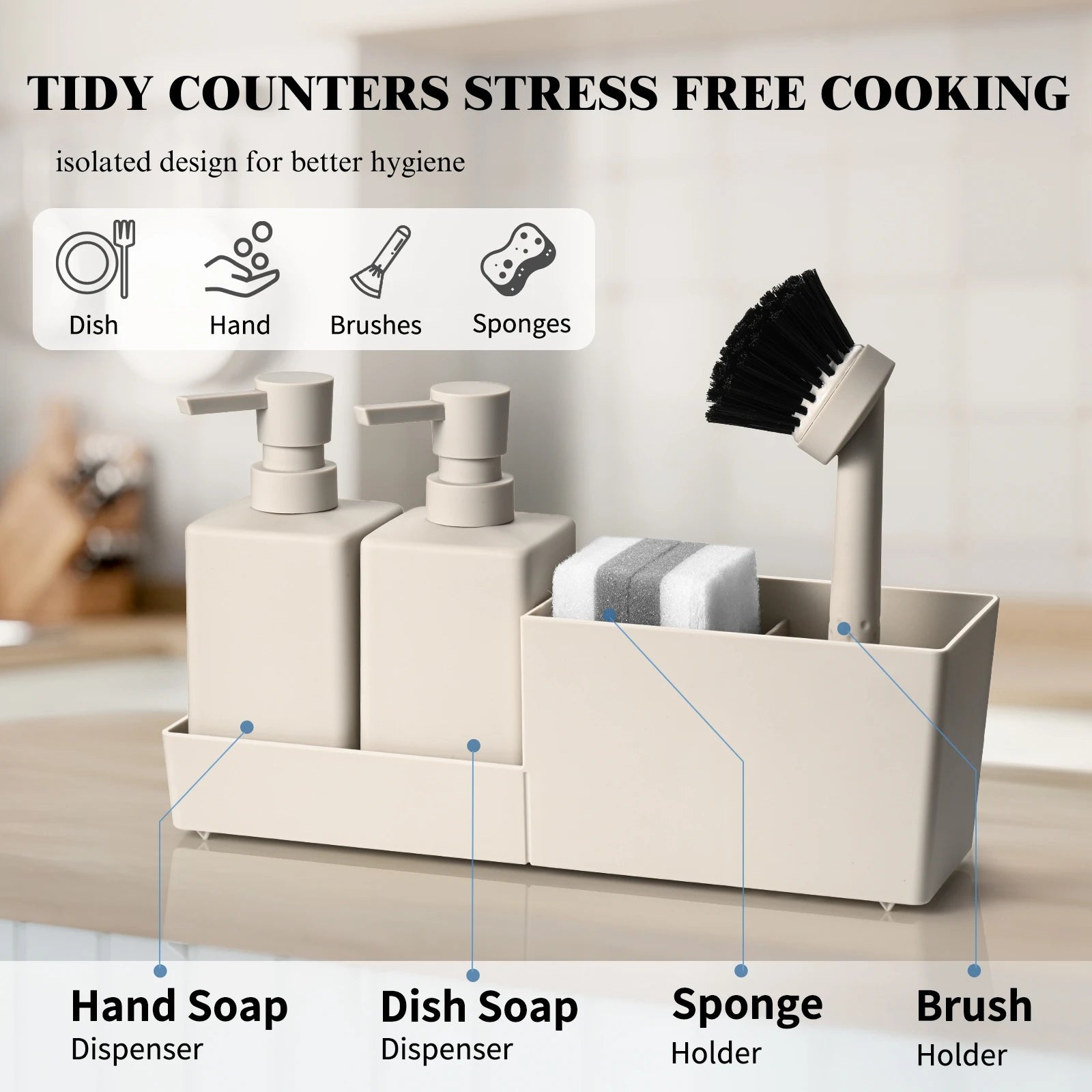 Kitchen Soap Dispenser Set