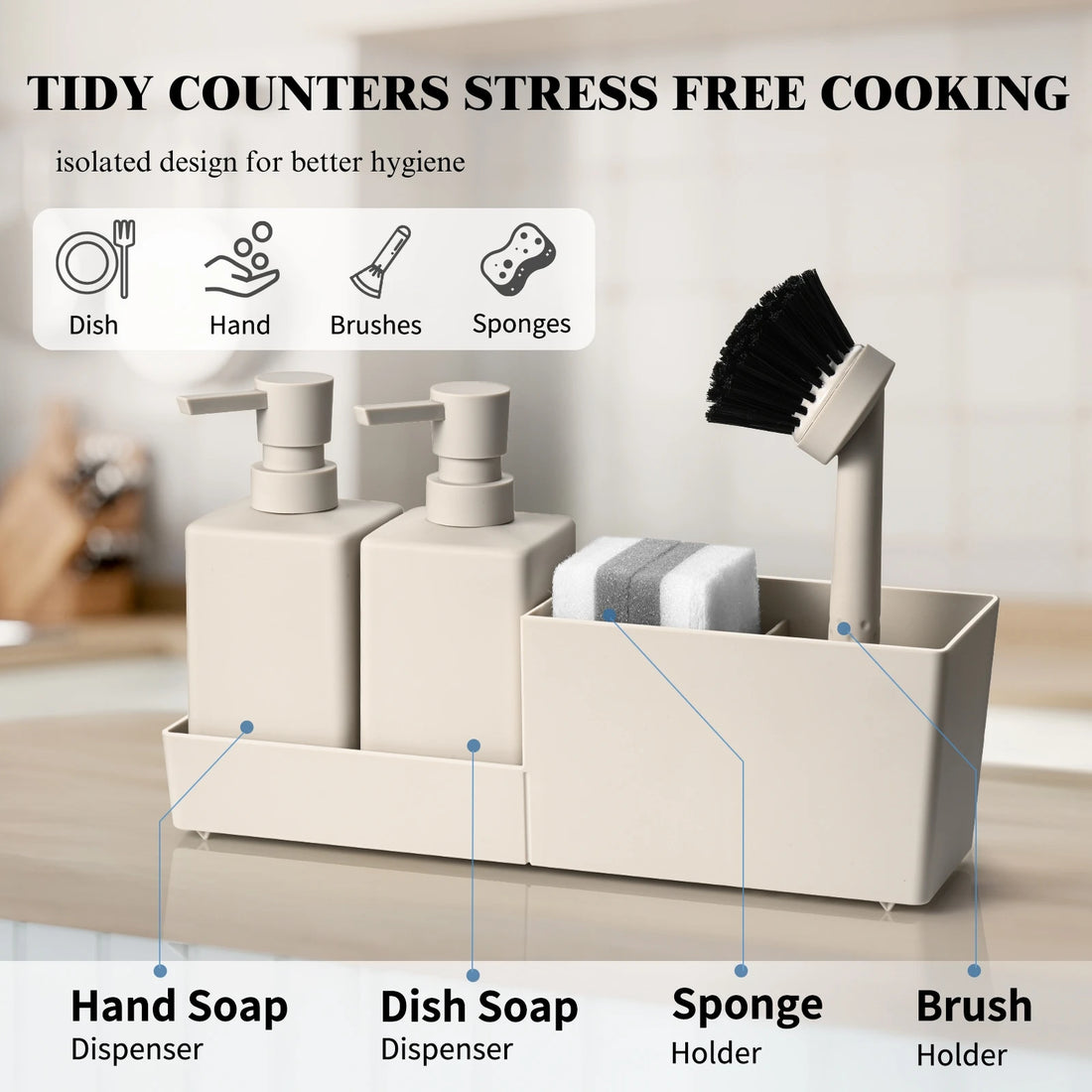 Kitchen Soap Dispenser Set