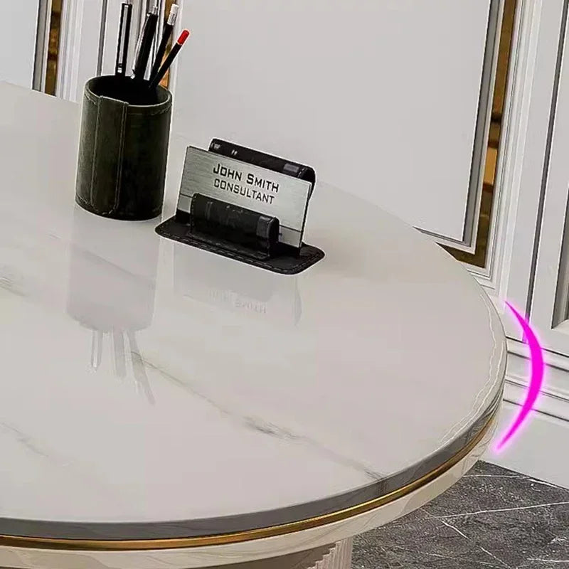 Modern Home Office Desk With Drawers Storage