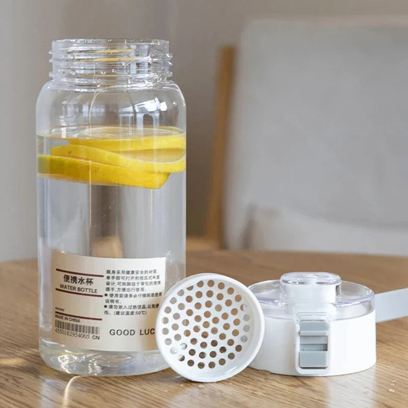 Portable Transparent Kawaii Water Bottle