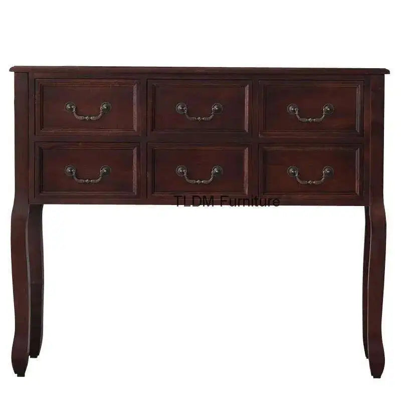 Retro Solid Wood Console Table