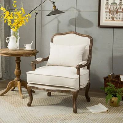 Solid wood retro sofa chair