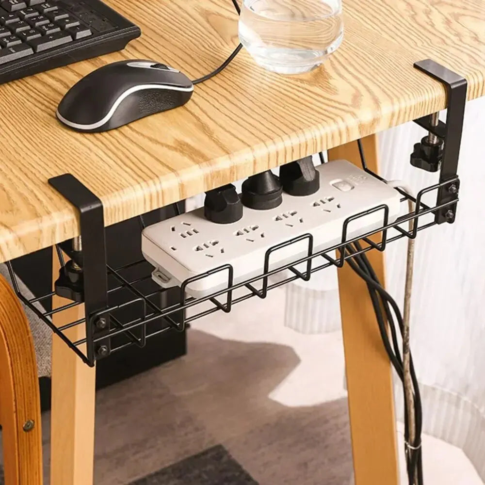 Under Table Storage Rack in Metal