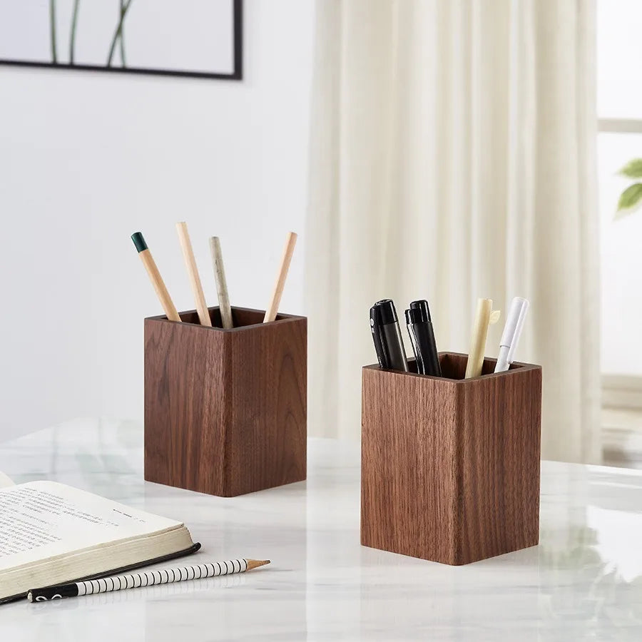 Walnut Wood Pen Holder