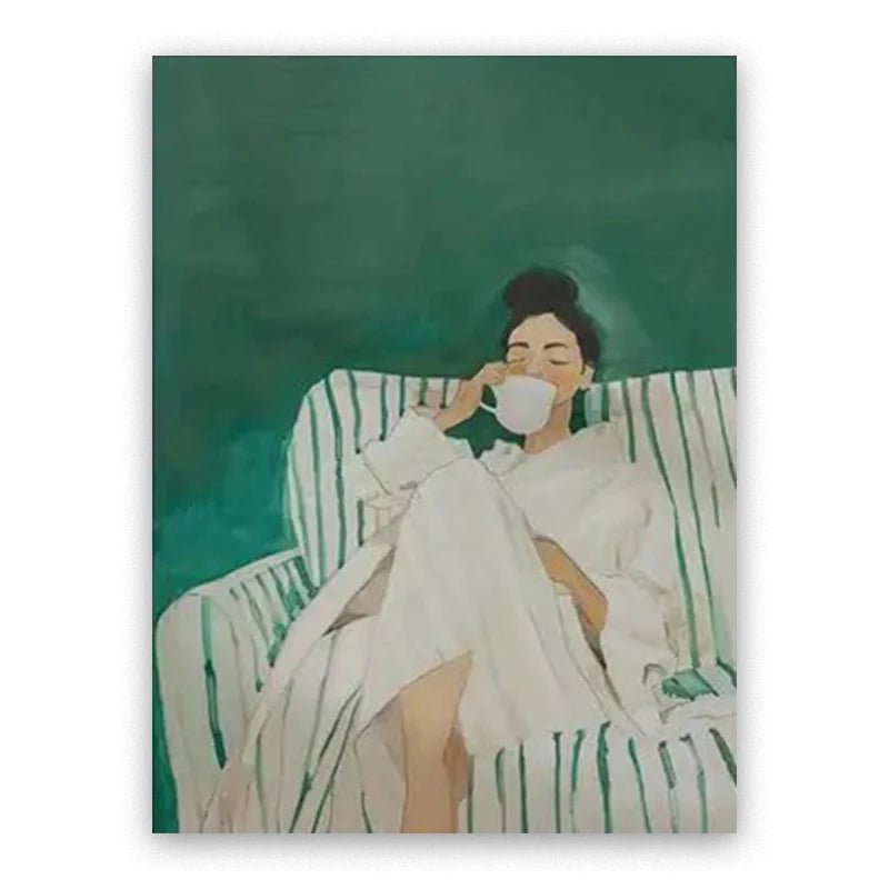 Abstract Character Canvas Wall Art,