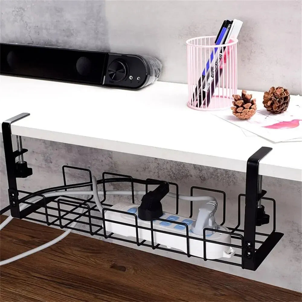 Under Table Storage Rack in Metal