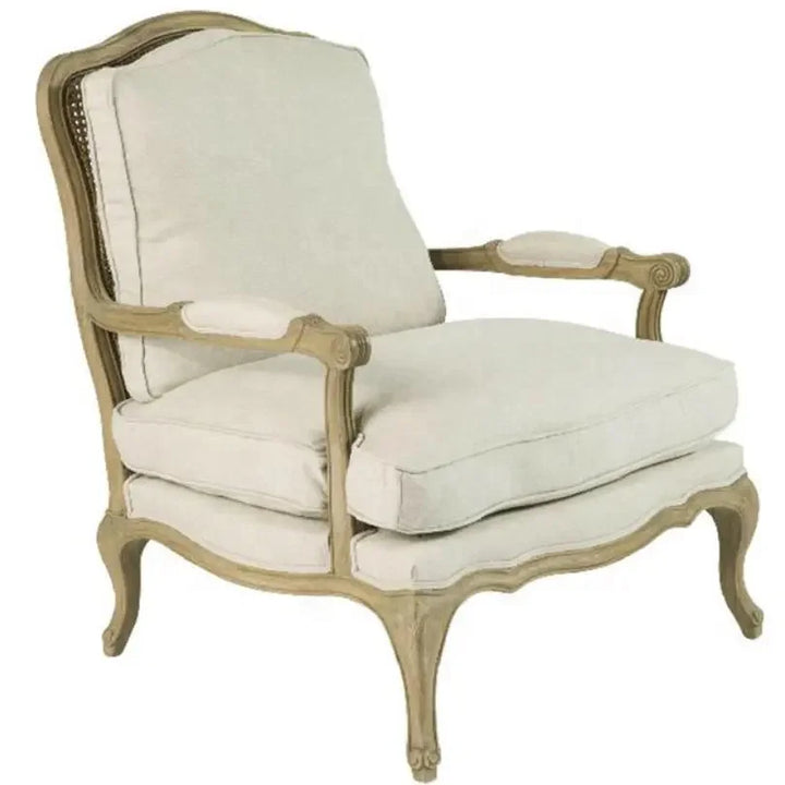 French farmhouse antique wooden armchair