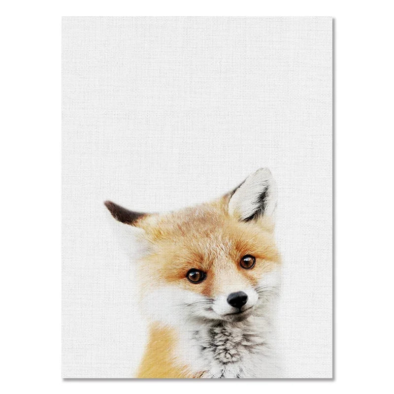 Baby Room Animal Wall Canvas Painting
