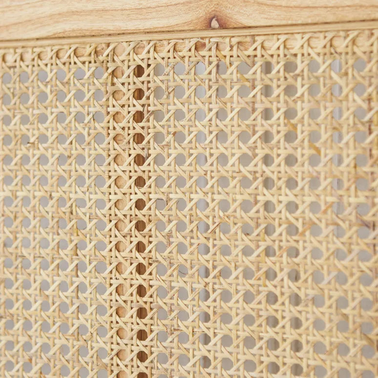 Vintage Rattan Headboard with Cane Webbing Bedroom Furniture