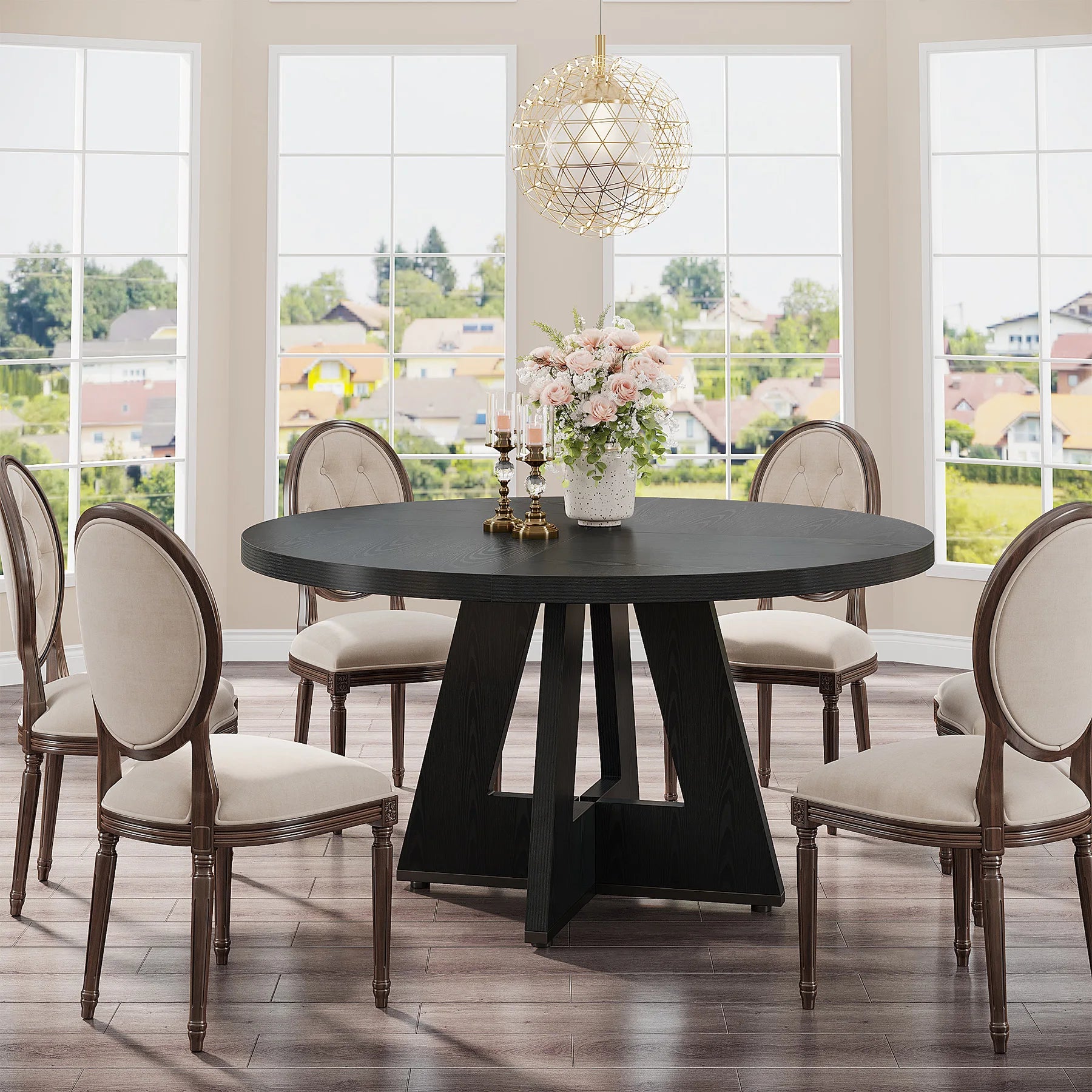 Round Dining Table for a Small  Kitchen Dinning and Dining Room