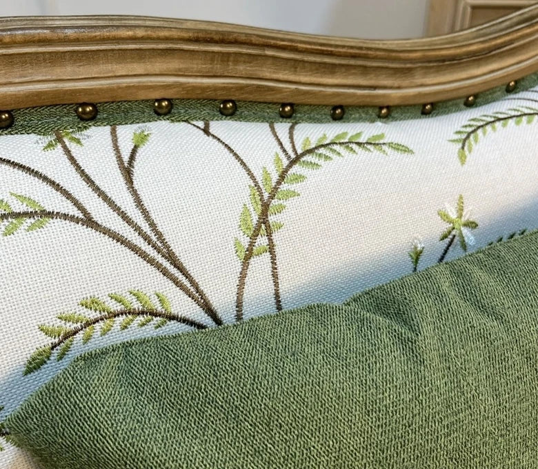 Vintage rustic three-seat solid wood sofa