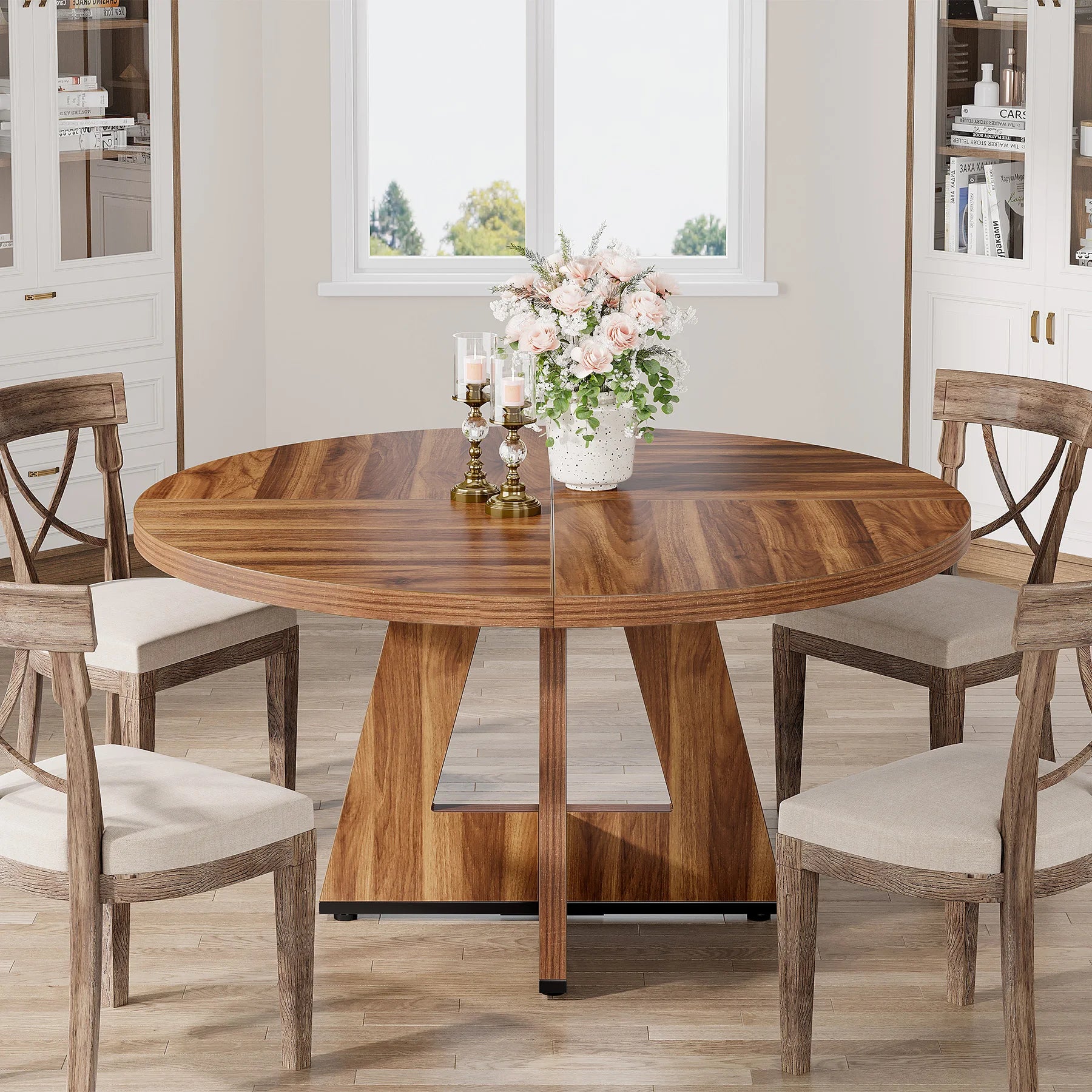 Round Dining Table for a Small  Kitchen Dinning and Dining Room