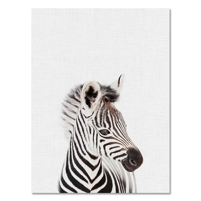 Baby Room Animal Wall Canvas Painting