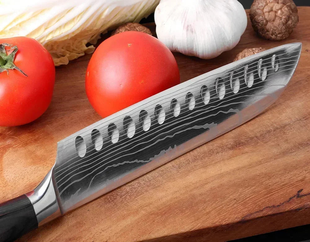 Damascus Kitchen Knives