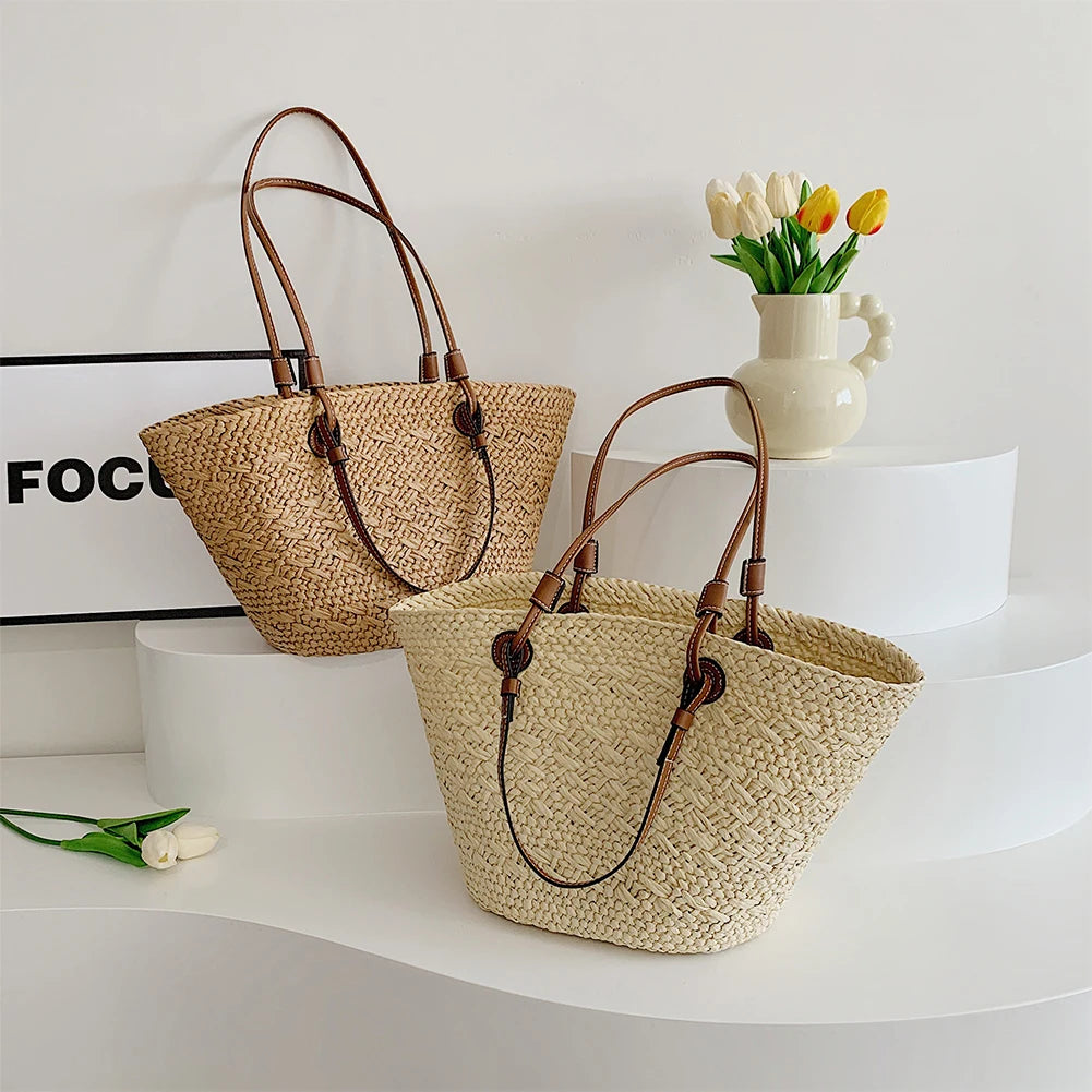 Straw Woven Tote Bags for Women