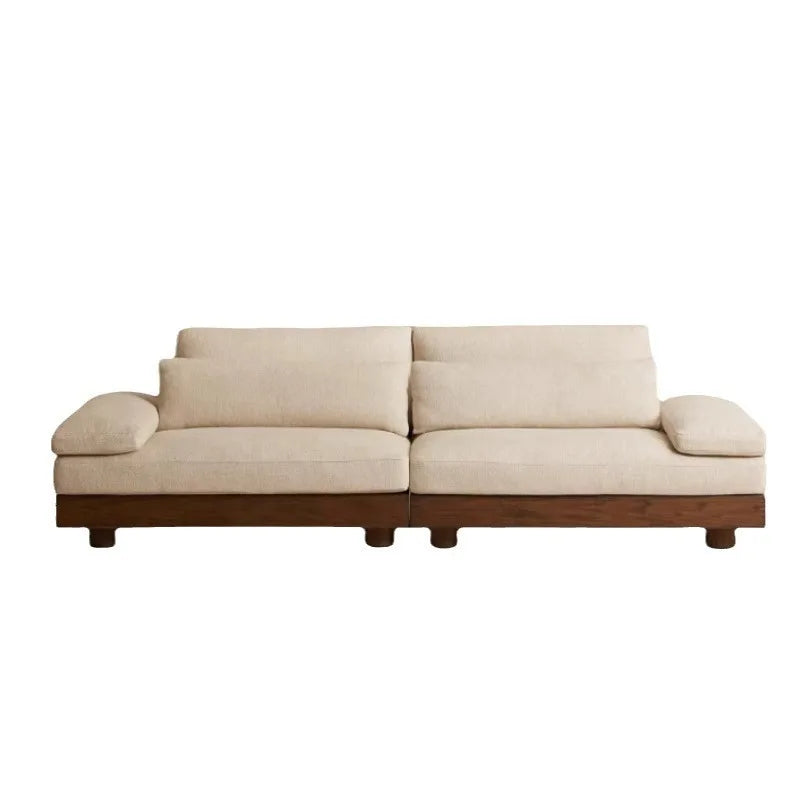 Simple modern small minimalist wood sofa