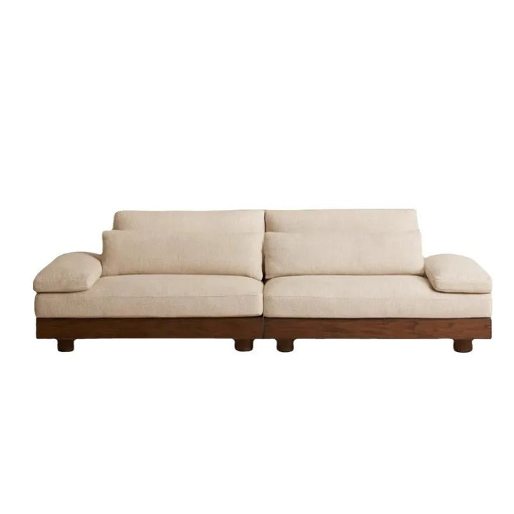 Simple modern small minimalist wood sofa