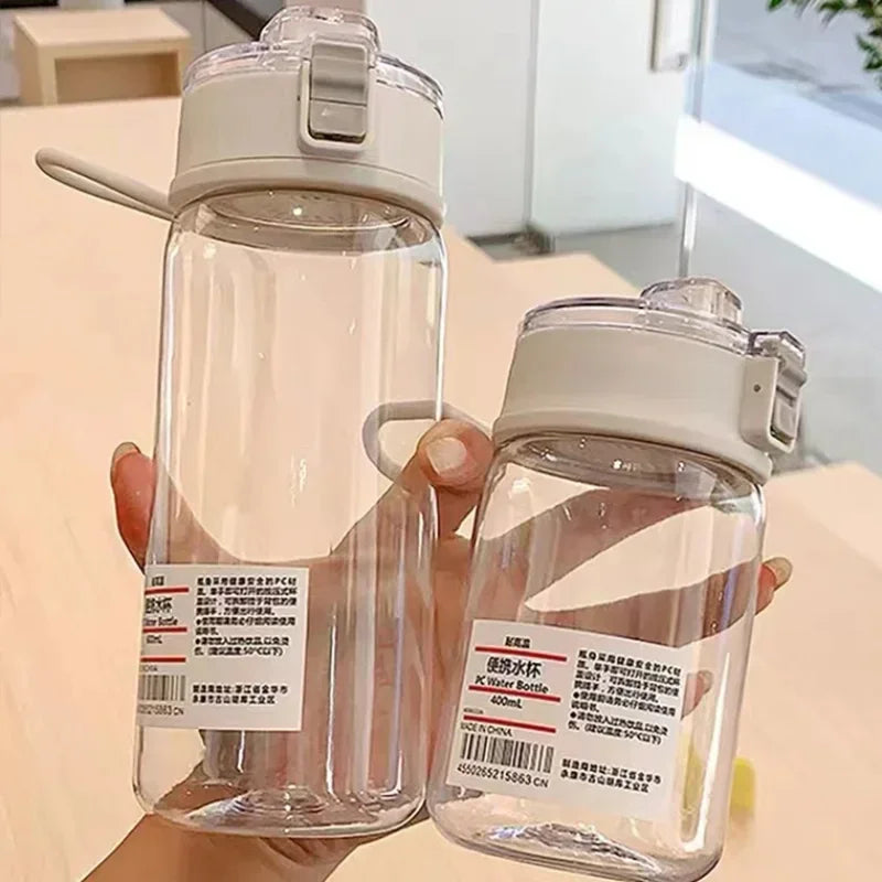 Portable Transparent Kawaii Water Bottle