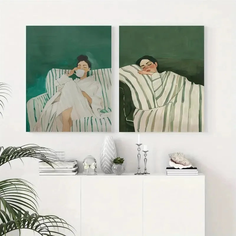 Abstract Character Canvas Wall Art,