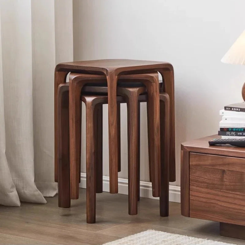 Black Walnut All-solid Wood Stool