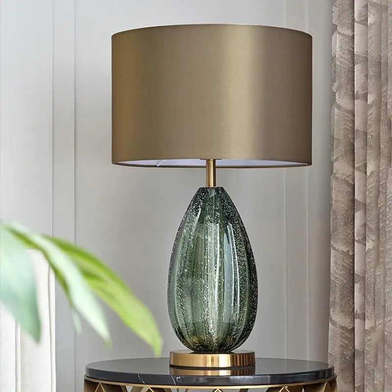 Living Room Oversized Glass Table Lamp