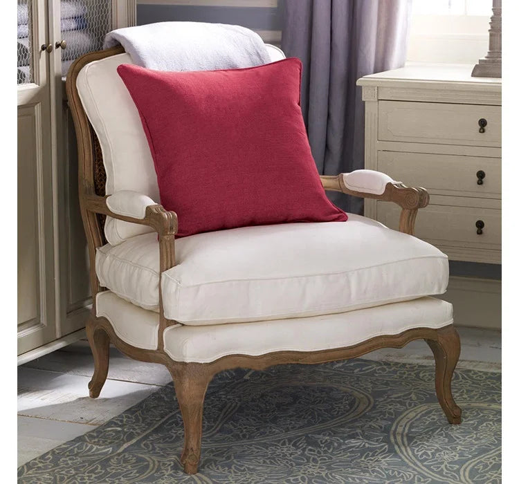 French farmhouse antique wooden armchair