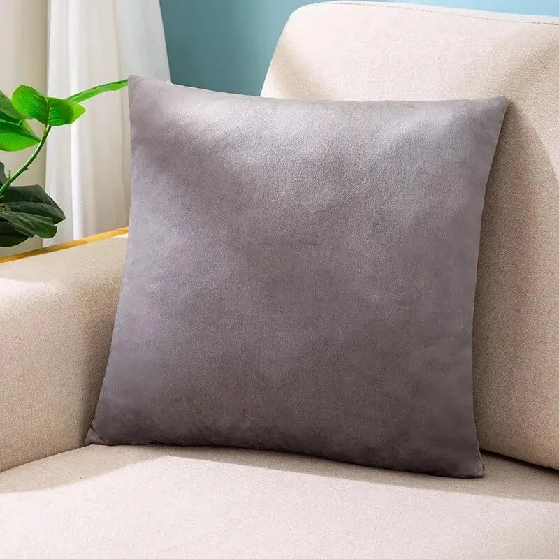 Velvet Burnt Throw Pillow