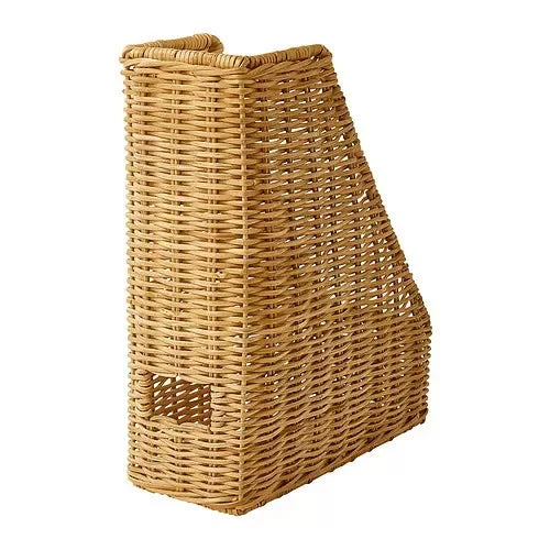 Handmade Woven Natural Rattan Magazine Rack