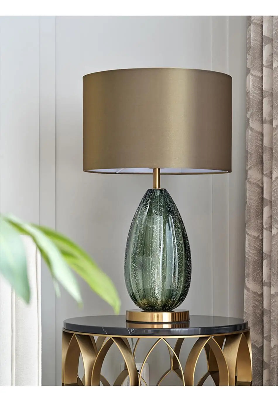 Living Room Oversized Glass Table Lamp