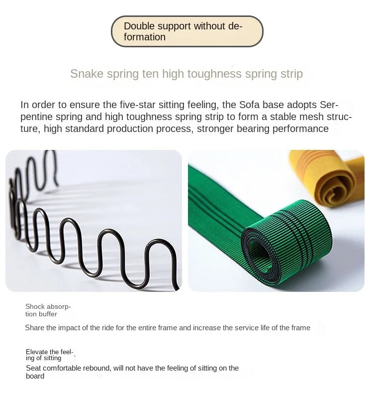 Cream Style Solid Wood  Single Sofa