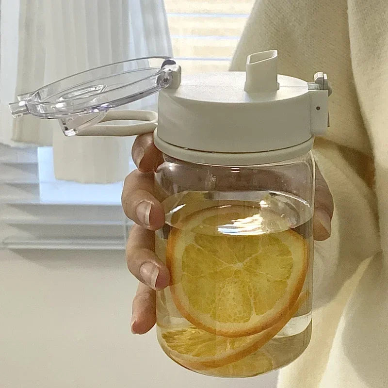 Portable Transparent Kawaii Water Bottle