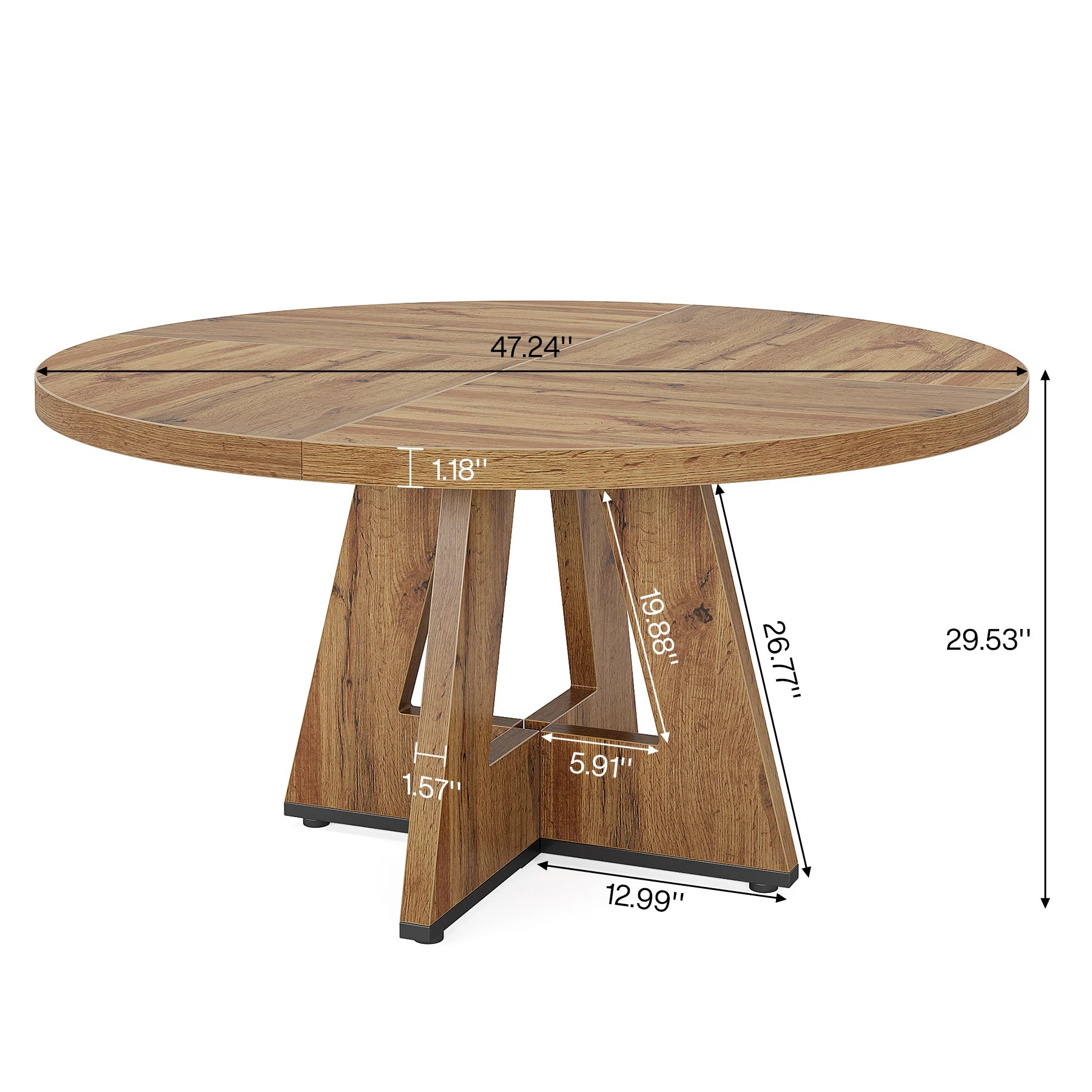 Round Dining Table for a Small  Kitchen Dinning and Dining Room