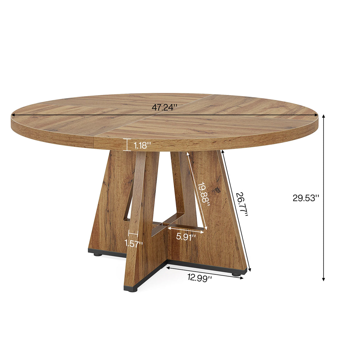 Round Dining Table for a Small  Kitchen Dinning and Dining Room