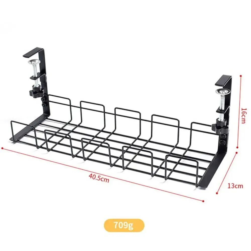 Under Table Storage Rack in Metal
