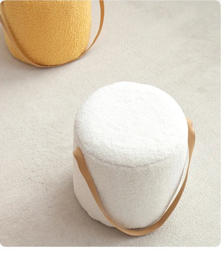 Velvet Small Round Stool