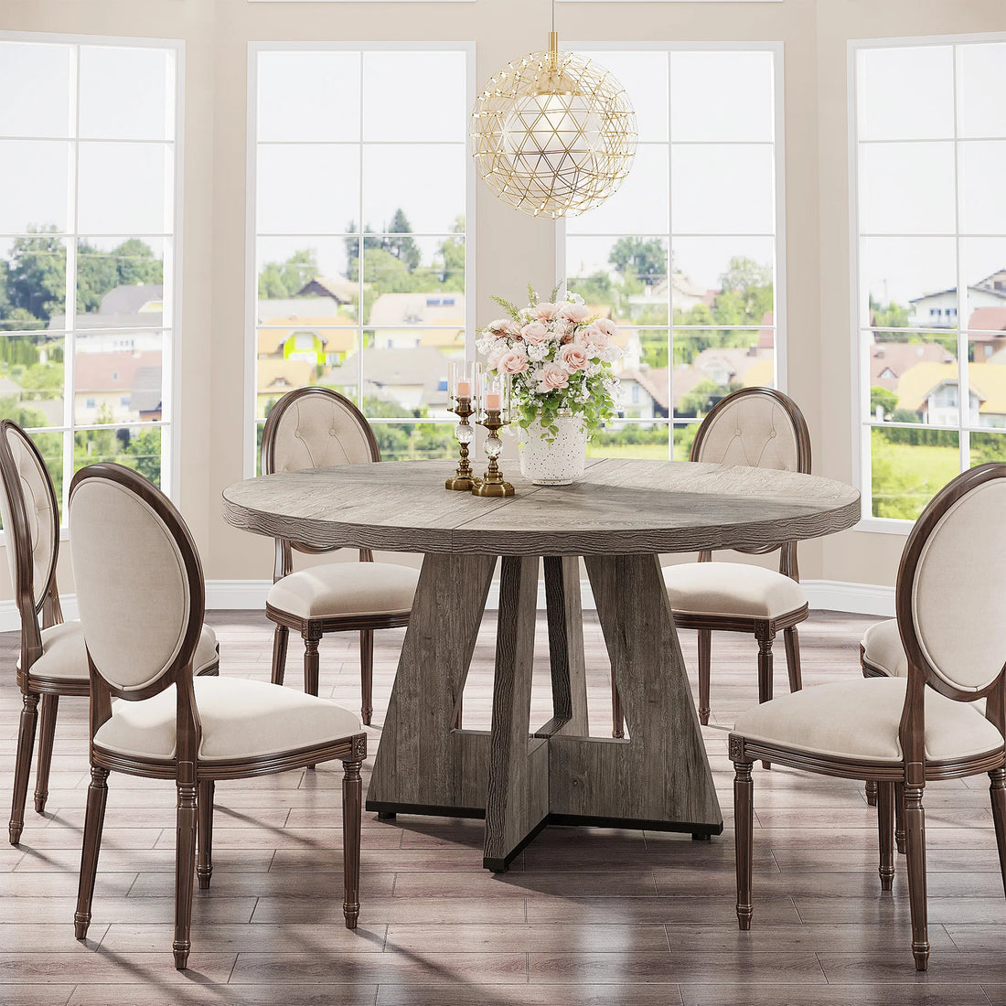 Round Dining Table for a Small  Kitchen Dinning and Dining Room
